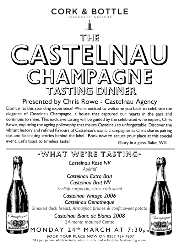 CASTELNAU CHAMPAGNE - WINE TASTING TICKET 24/03/2025