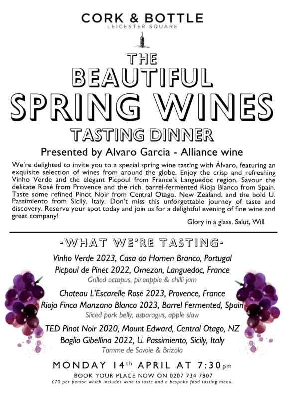 SPRING WINES - WINE TASTING TICKET 14/04/2025